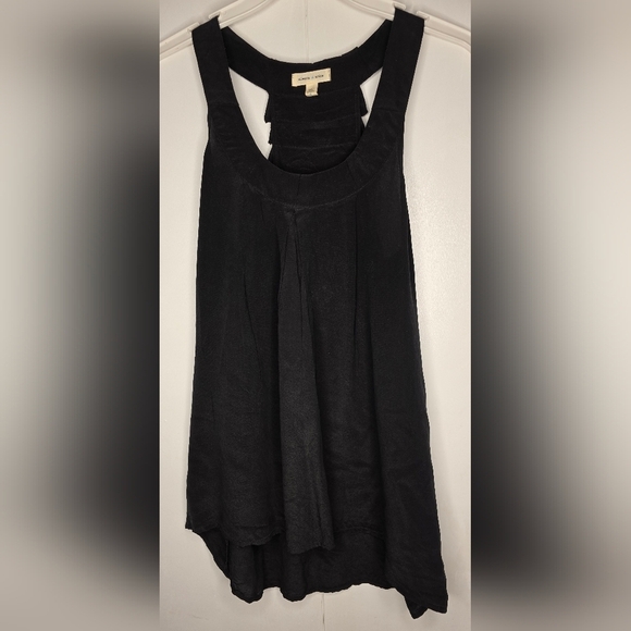 Black Sleeveless Small Silk Top By Silence And Noise - Picture 5 of 12